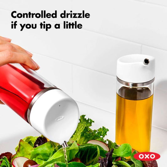 OXO Good Grips Salad Dressing Shaker Clear Large & Good Grips Prep & Go  Leakproof Silicone Squeeze Bottle - 2 Pack