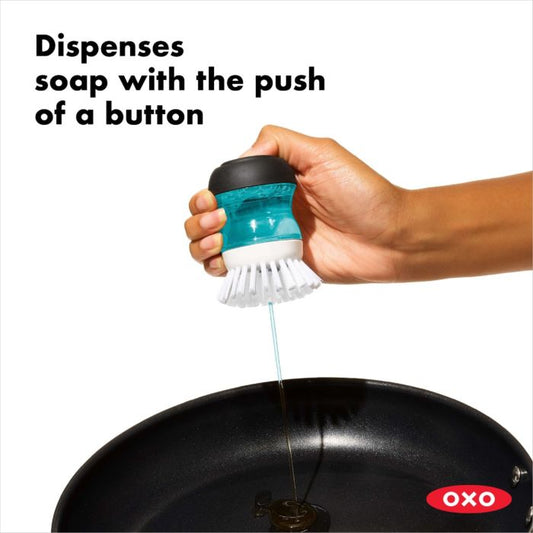 OXO Good Grips Soap Dispensing Palm Brush 09372000746 Good Grips Soap  Dispensing Palm Brush Refills, 2-Pack, 1, White