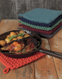 Mud Pie Crochet Pot Holders Set of 2