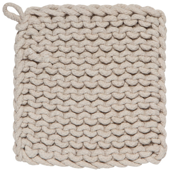 View Now Designs - Crochet Pot Holder - Dove Gray