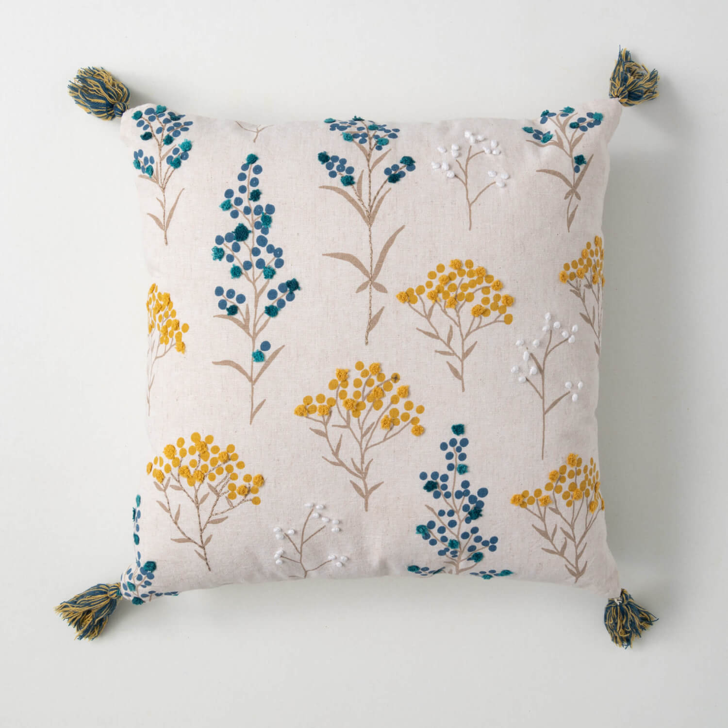 View Sullivans - Embroidered Botanical Pillow