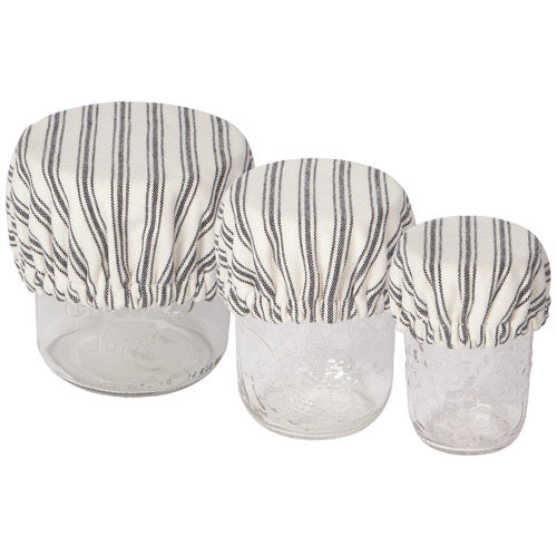 View Now Designs - Mini Bowl Covers, Ticking