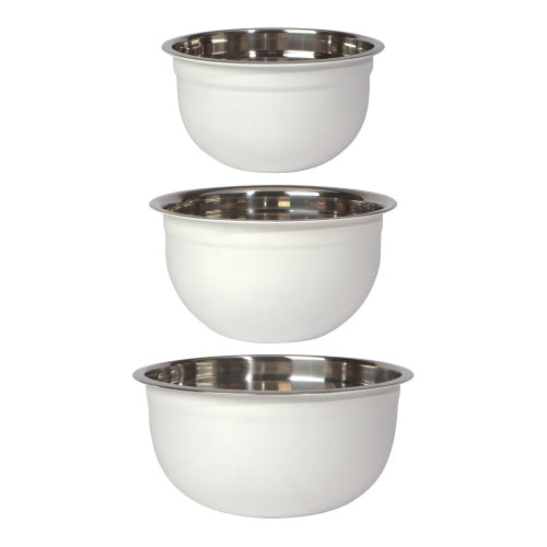 OXO 1059701 Good Grips 5 Qt. White Plastic Mixing Bowl with Non-Slip Base