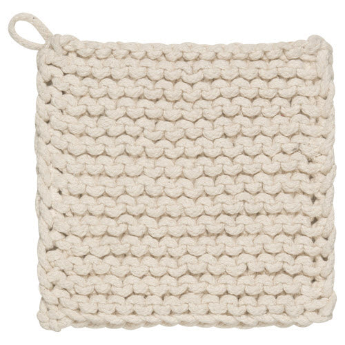 View Now Designs - Crochet Pot Holder - Natural