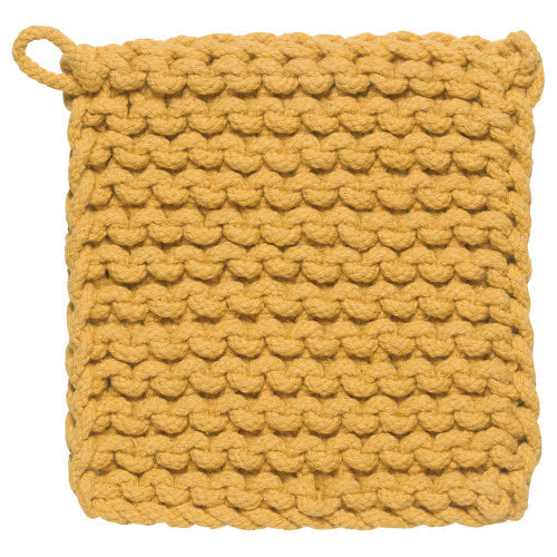 View Now Designs - Crochet Pot Holder - Ocher