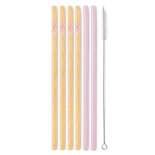 Swig Life Reusable Straws Rainbow Glitter Straw Set & Cleaning Brush, Each  Straw is 10.25 inch Long (Fits Swig Life 20oz Tumblers, 22oz Tumblers, and  32oz Tumblers) 