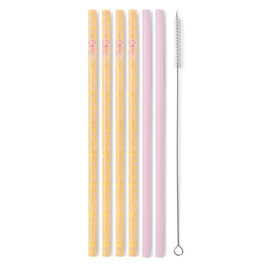 Swig Oh Happy Day Reusable Straw Set