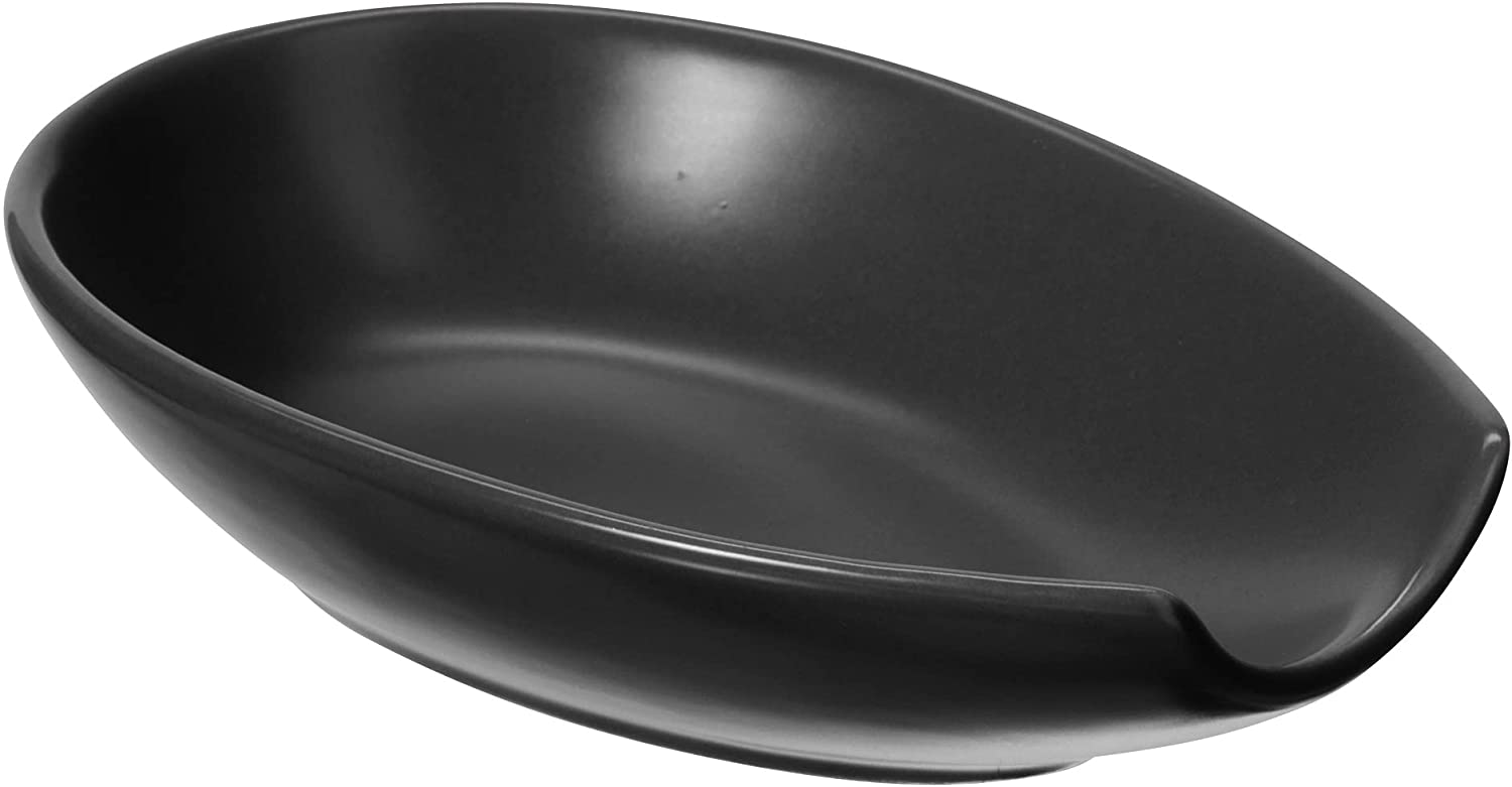 View Oggi - Spooner Ceramic Spoon Rest, Black