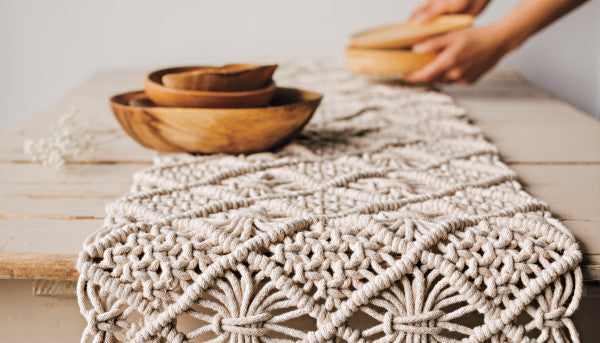 View Now Designs - Macrame Table Runner