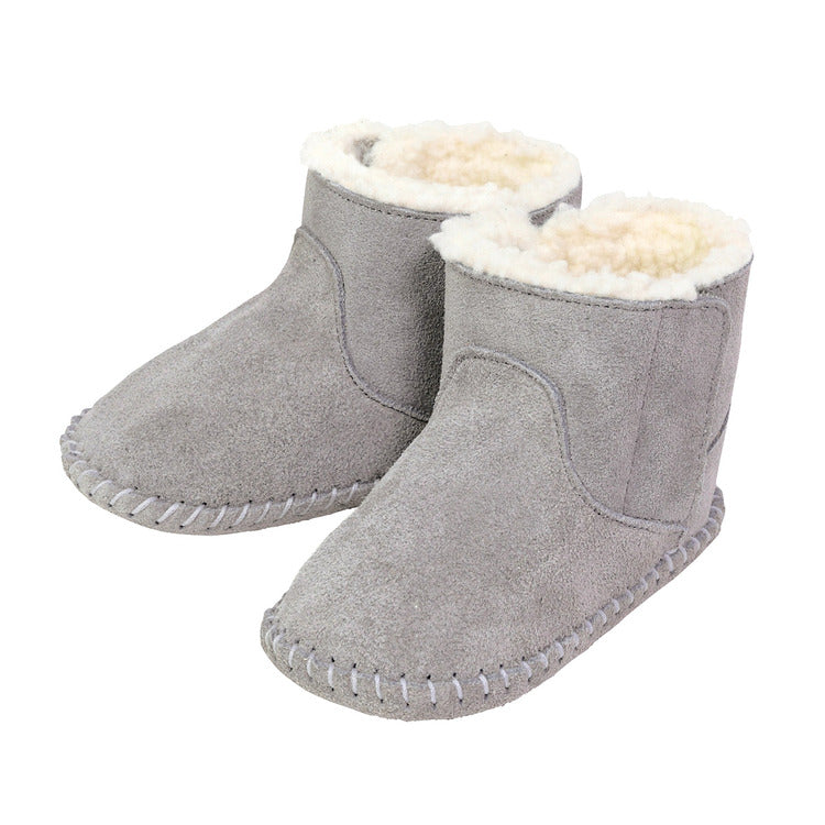 Bottines Fourrees Grises Bebe Mikihousefrance