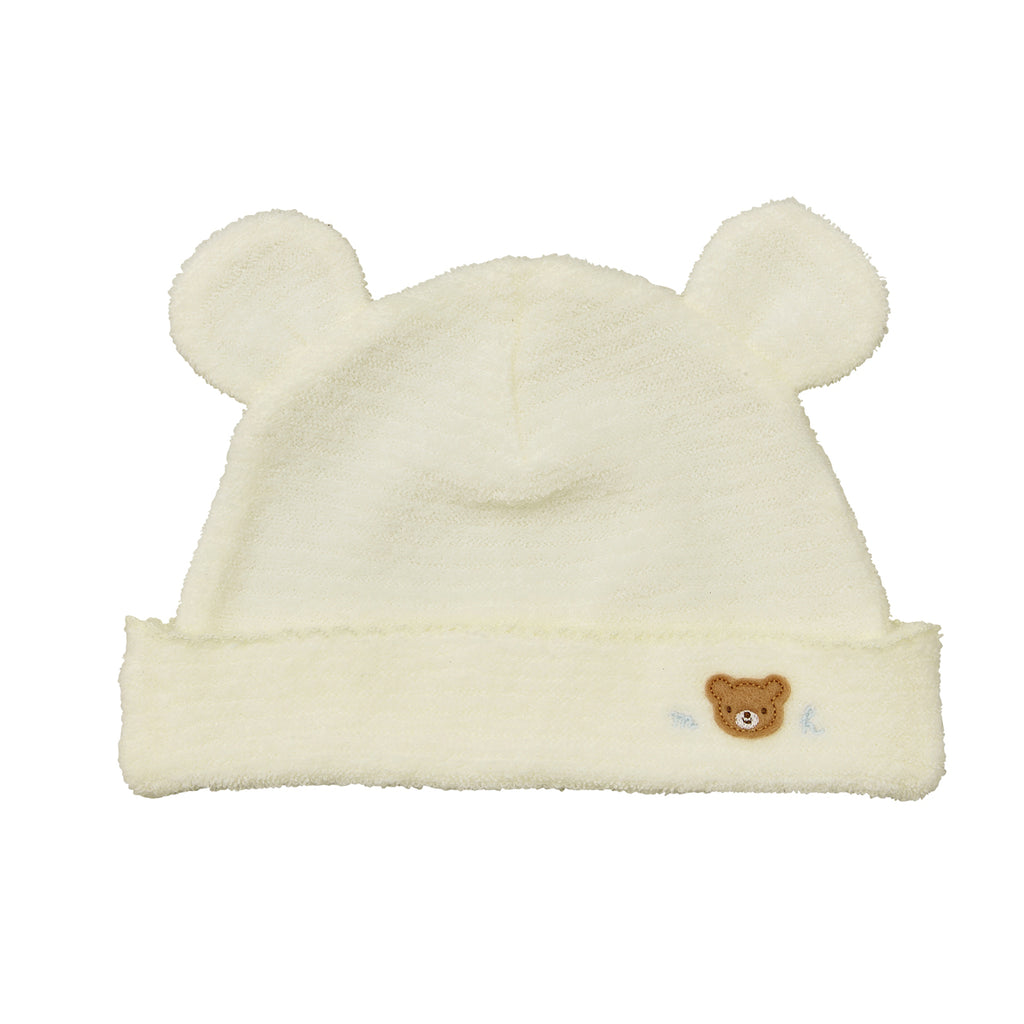 Miki House Bonnet En Coton Pour Bebe Couleur Blanc Mikihousefrance