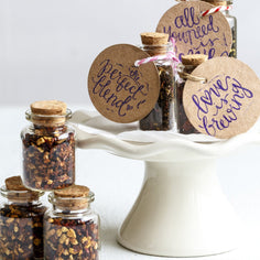 Cute Wedding Favour Tea In Cork Bottle - Spice Kitchen™ - Spices, Spice Blends, Gifts & Cookware