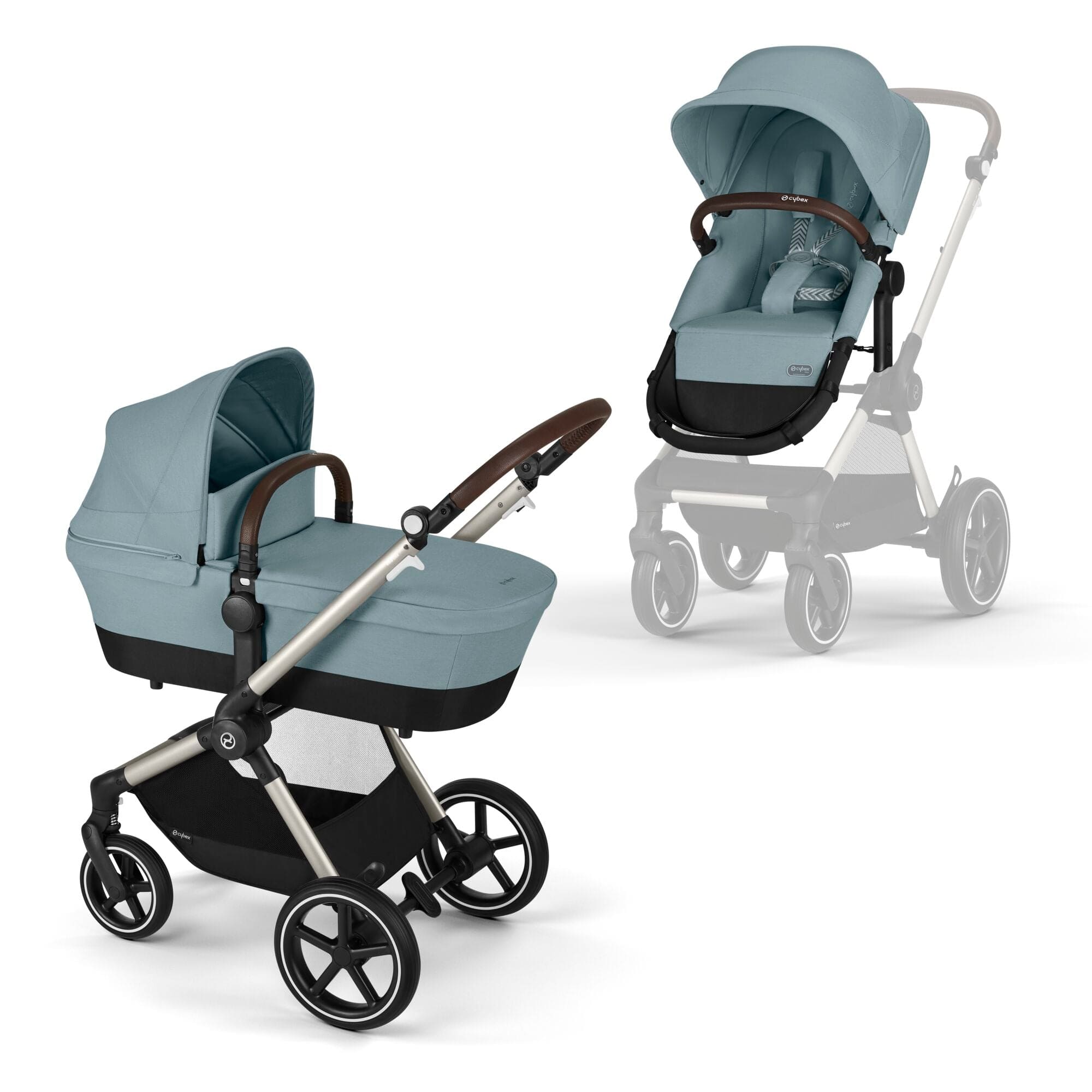 cybex GOLD Carro de bebé Balios S Lux Taupe Sky Blue 