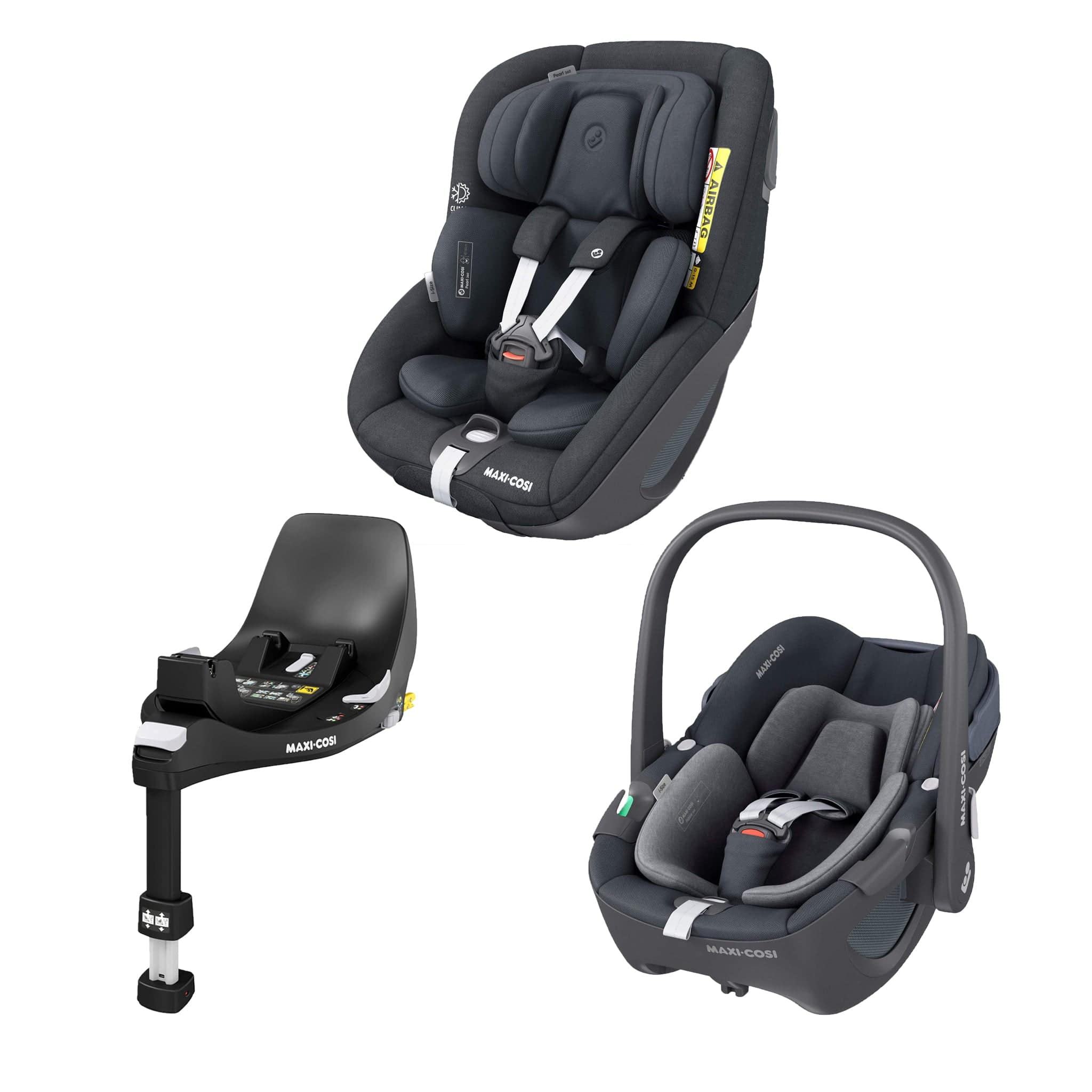 Maxi Cosi Pearl 360 Car Seat Authentic Graphite