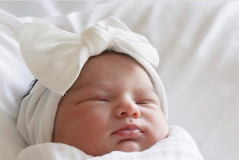 newborn baby head bows