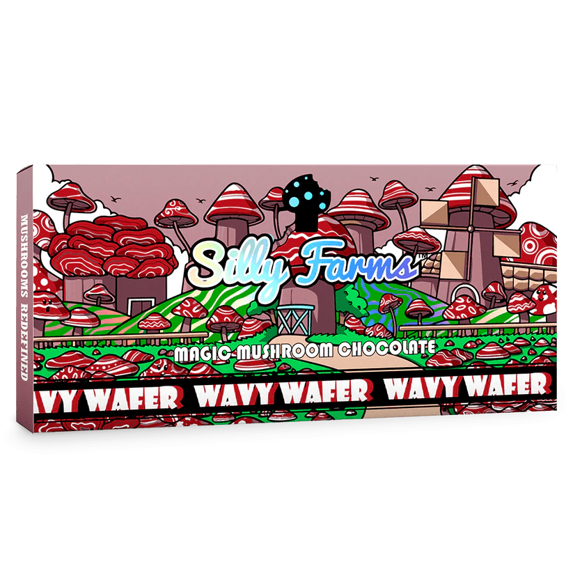 silly farms chocolate mushroom WAVY WAFER