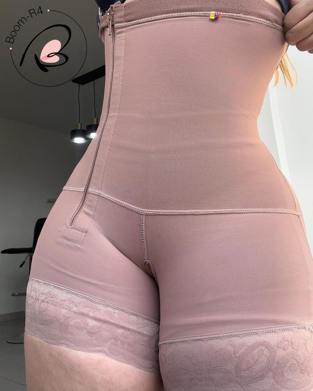 Sexy Butt Lifter Shapewear Slim Waist Trainer Women Dress Underwear Padded  Fake Buttock Hip Enhancer (Color : Arpicot NO Hook mesh, Size : 3XL.)