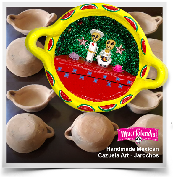 Handmade Mexican Cazuela Art - Jarocho