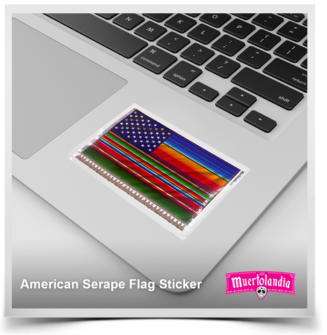 American Flag Serape Sticker