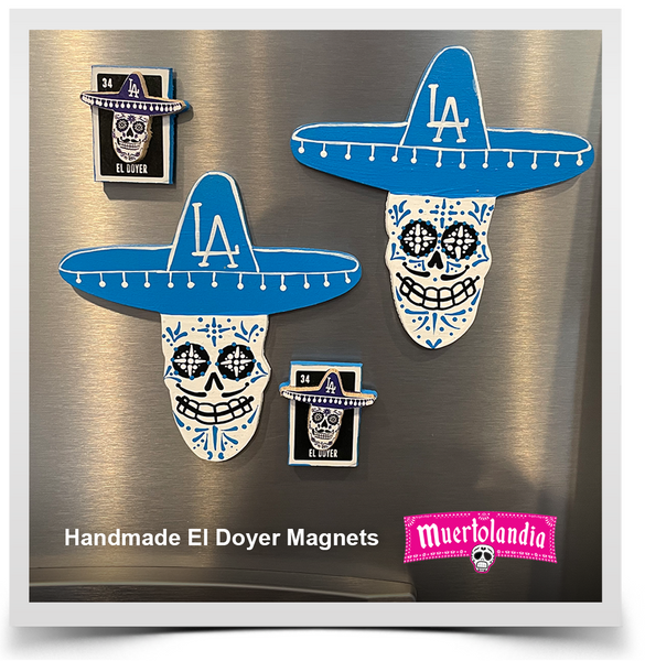 Handmade Jumbo El Doyer Magnets (Calavera 2 Pack)