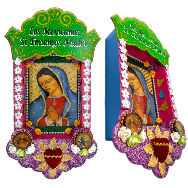 handmade in mexico virgen de guadalupe deluxe nicho handpainted