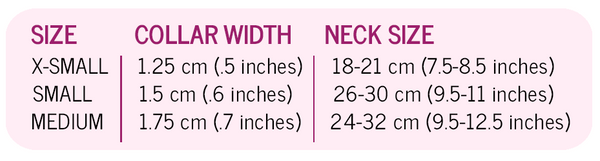 Dog Collar Size Chart - Mexican Handmade