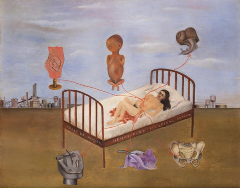 muertolandia frida kahlo henry ford hospital painting