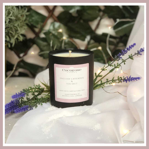 English Lavender & Sea Salt Natural Wax Candle