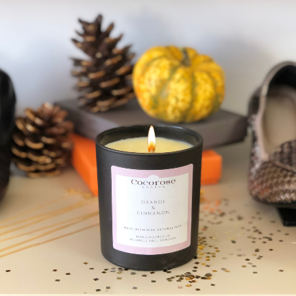 plant-based coconut and rapeseed wax candle