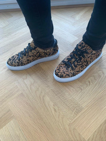 Rozalla loves her Cocorose Hoxton Leopard Print  Trainers