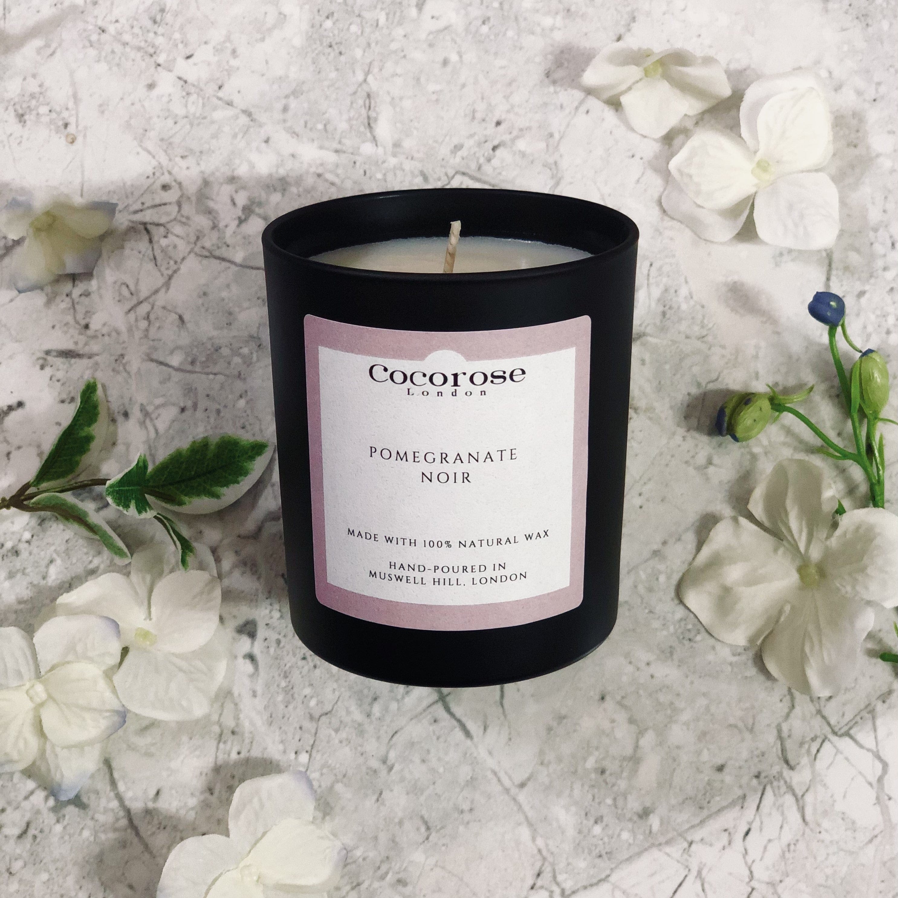 Pomegranate Noir Natural Wax Candle