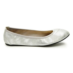 Silver Fold Up Shoes with Travel Purse