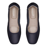 Barnes - Navy Leather Ballet Flats (EU41 only) Cocorose London