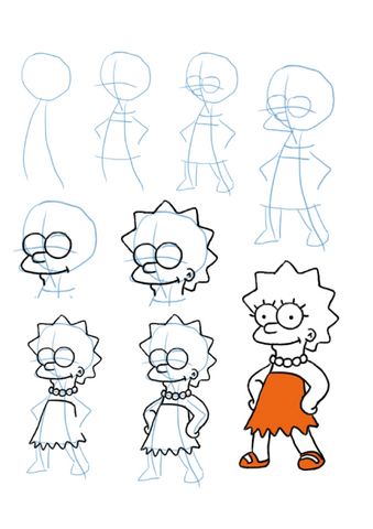 Aprende 5 dibujos de Los Simpsons fáciles y explicados PASO A PASO [20 –  Hazme Amarillo® - Sitio Oficial