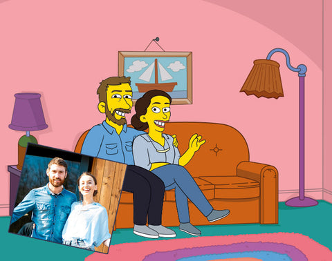 Retrato Personalizado Simpsons