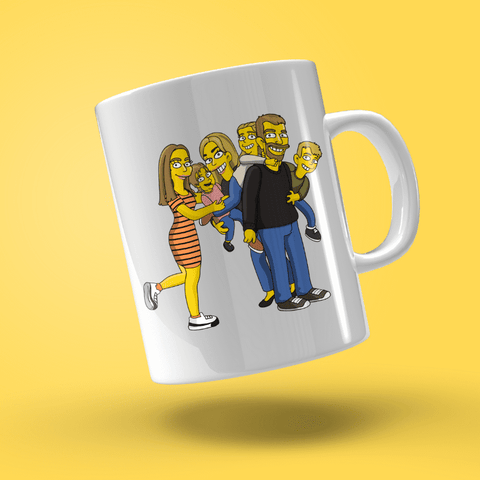 taza de los simpsons personalizada