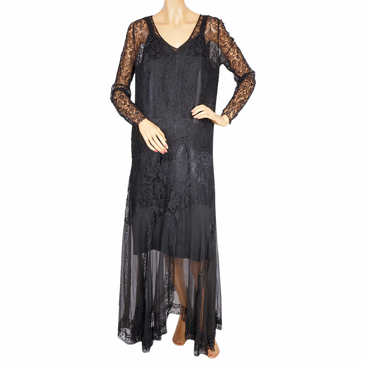 1920s chiffon dress