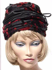 Vintage Dior Hat Christian Dior Silk & Velvet 1960s Turban