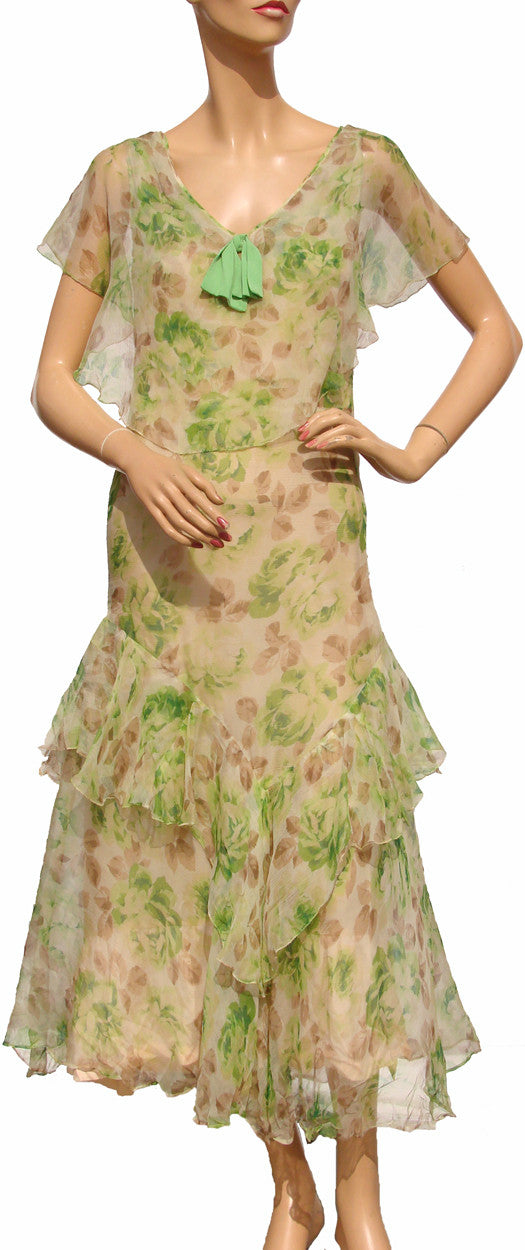 1930s chiffon dress