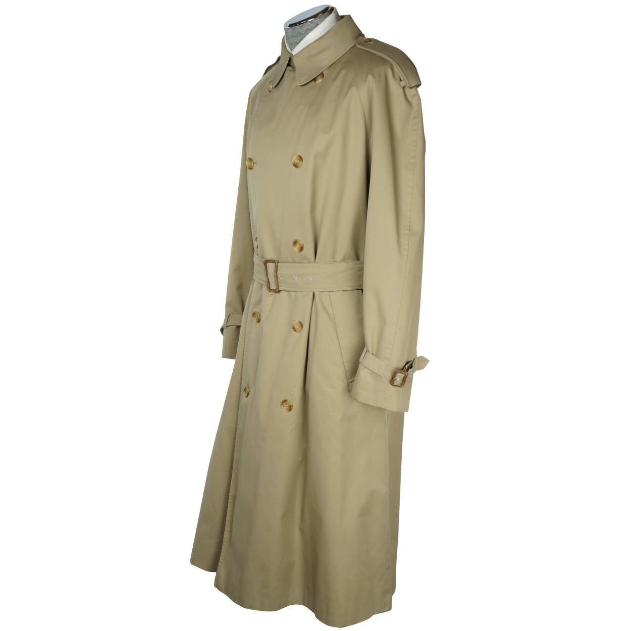 Vintage 70s Aquascutum Trench Coat Raincoat Mens Size XL