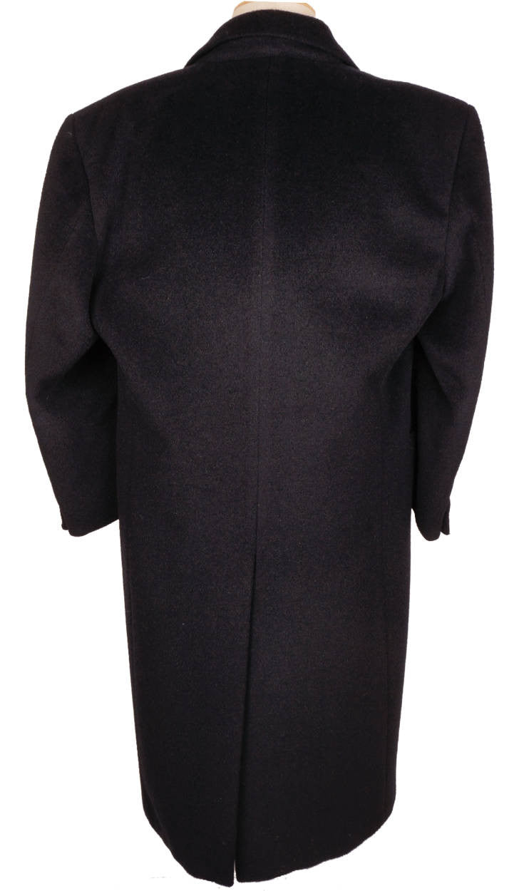 Vintage Giorgio Armani Black Label Overcoat Wool Mens Coat Size L Long ...