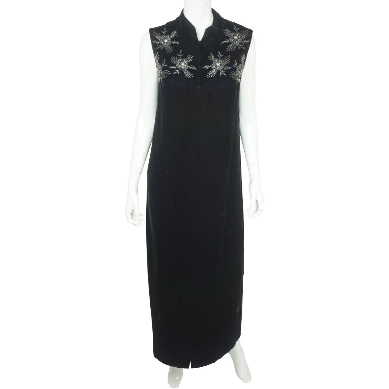 Black Velvet Evening Gowns - Niva Dress & Gown