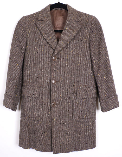 Vintage Boys Coat Wool Tweed 1950s Fashion Size 12