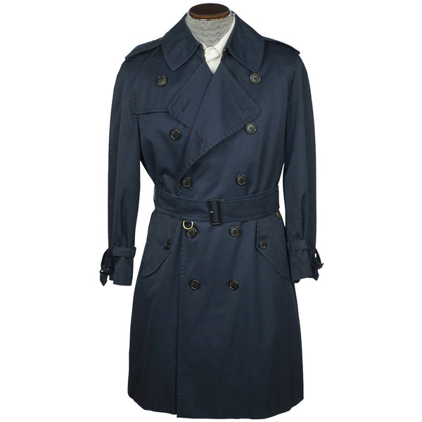 burberry blue trench coat