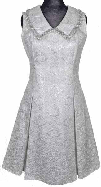 silver 60s dress
