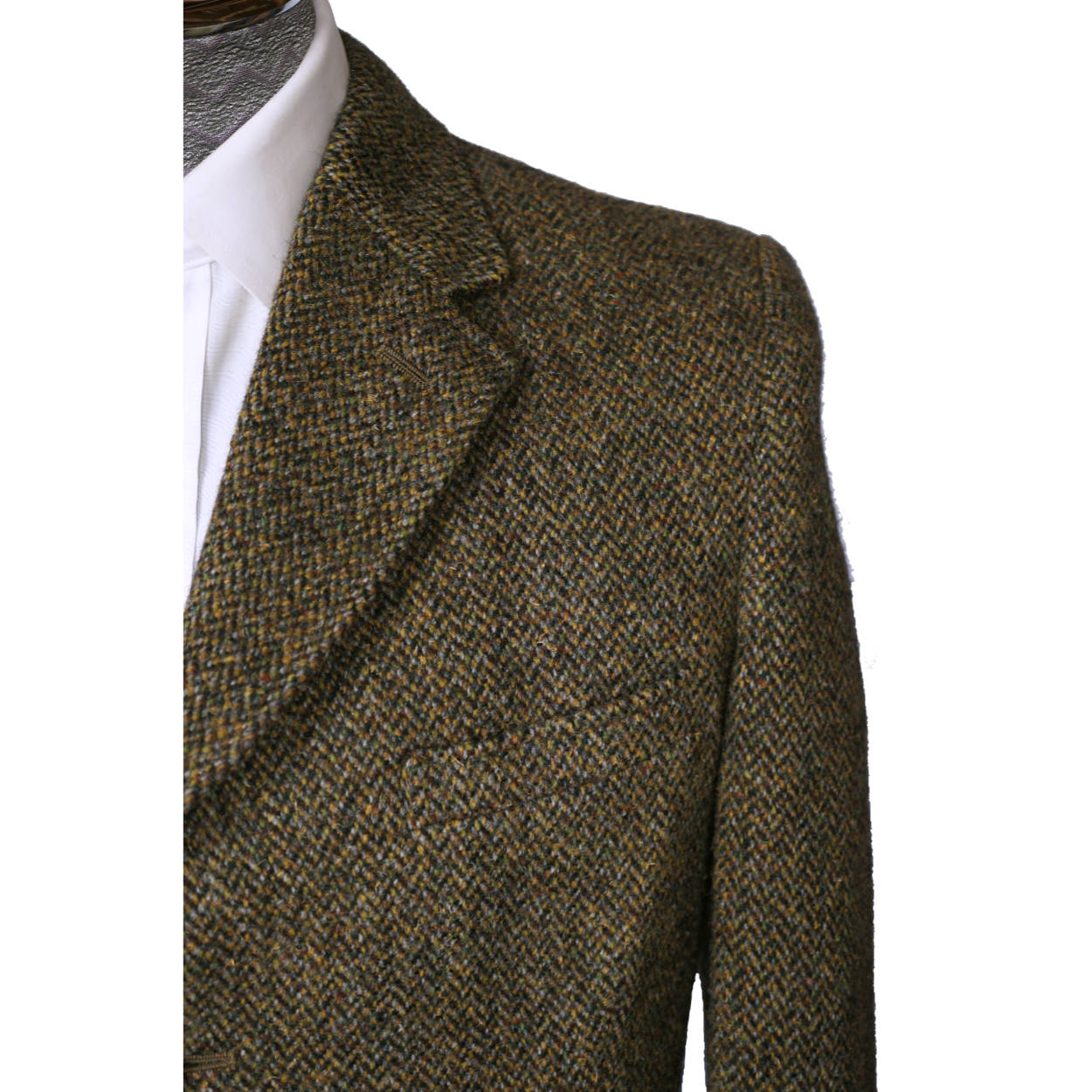 Vintage 1960s Harris Tweed Mens Jacket Dunn and Co Britain Sport Coat - M