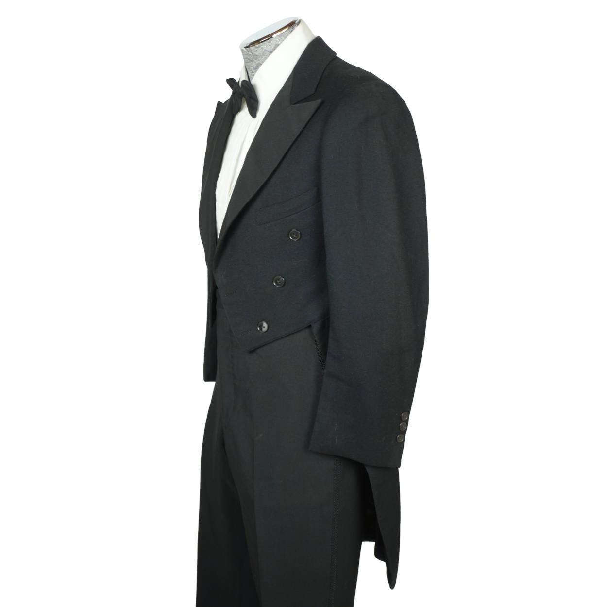 Vintage 1920s Tuxedo Tailcoat Formal Tails Fashion Craft Montreal Size S M