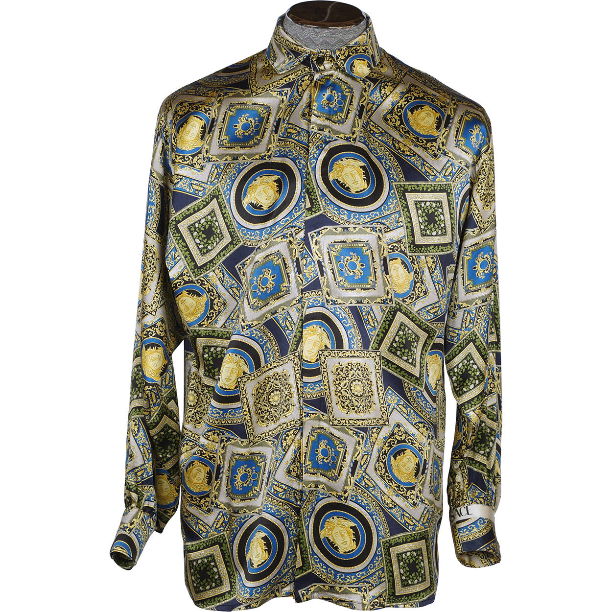 baroque silk shirt mens