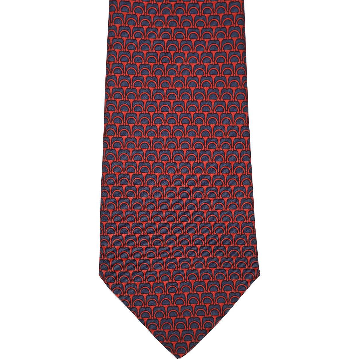 Vintage Hermes Tie Silk Twill 7158 FA 