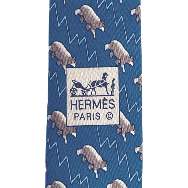 hermes bull bear tie